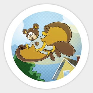 THE FLYING SQUIRREL! Sticker